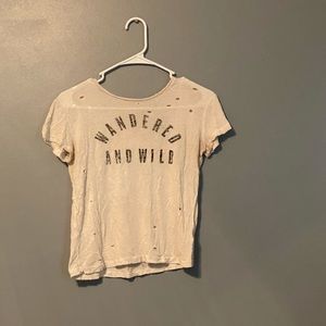 Pacsun distressed crop top
